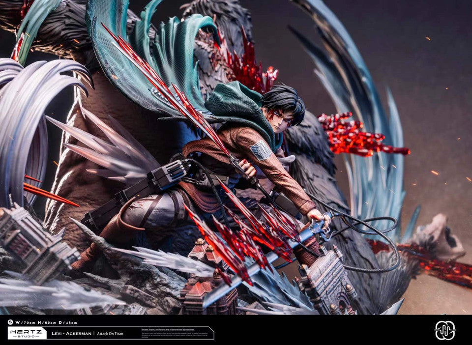 [Warehouse in Stock] Hertz Studio  - Statue - Attack on Titan - Levi vs Beast titan