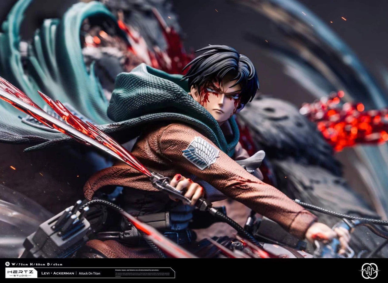 [Warehouse in Stock] Hertz Studio  - Statue - Attack on Titan - Levi vs Beast titan
