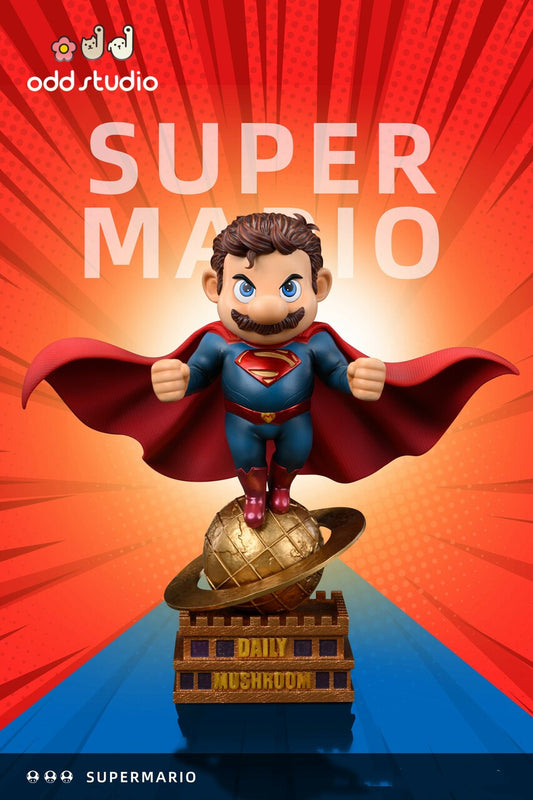 [Warehouse in Stock] ODD Studio - Statue - Super Mario - Mario COS Superman