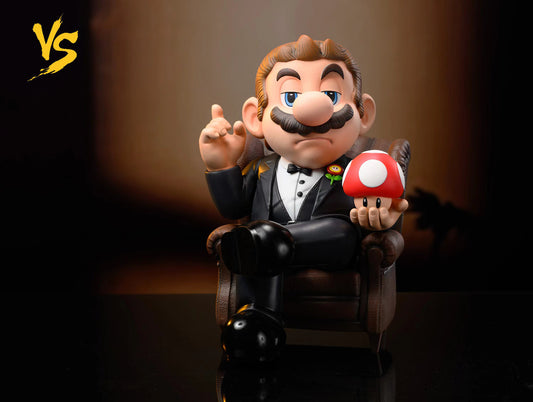 [Warehouse in Stock] VS Studio - Statue - Super Mario Godfather Mario