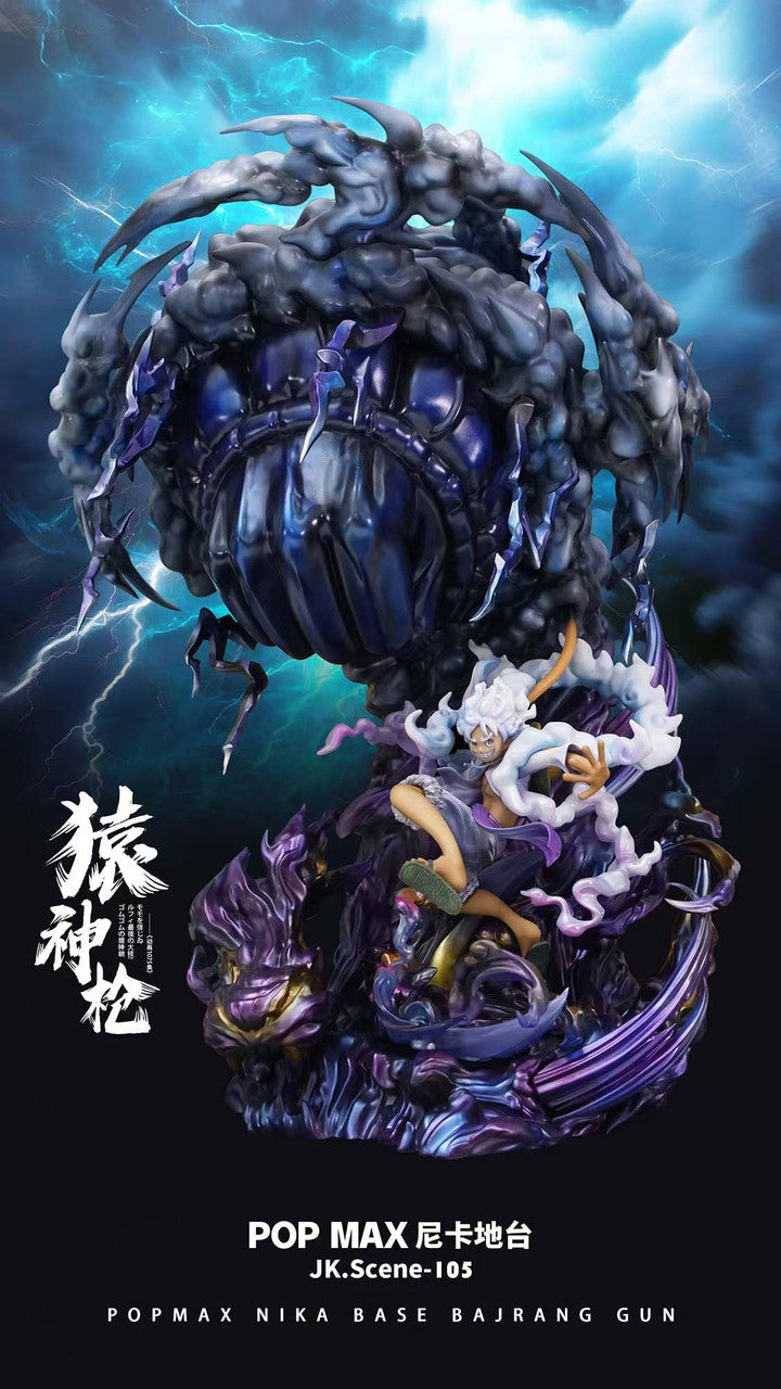 [Warehouse in stock] JacksDo Studio - Statue - One Piece POPMAX Nika Luffy Base Bajrang Gun