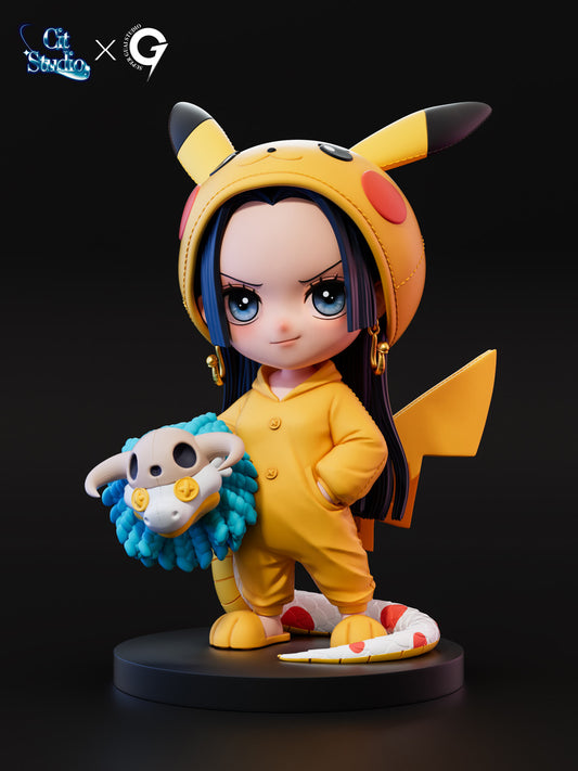 [Warehouse in Stock] Super Guai Studio & Cit Studio - Statue - One Piece - Pikachu Boa Hancock