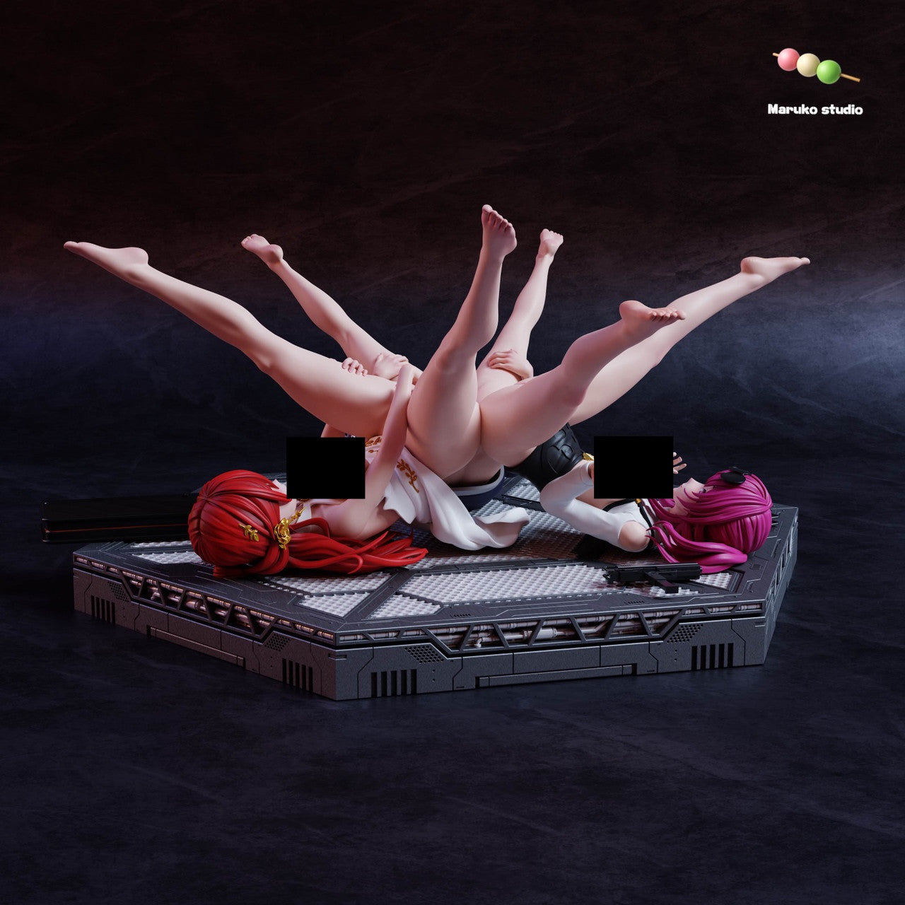 [Warehouse in Stock] Maruko Studio - Statue - Honkai: Star Rail - Himeko & Silver Wolf & Kafka