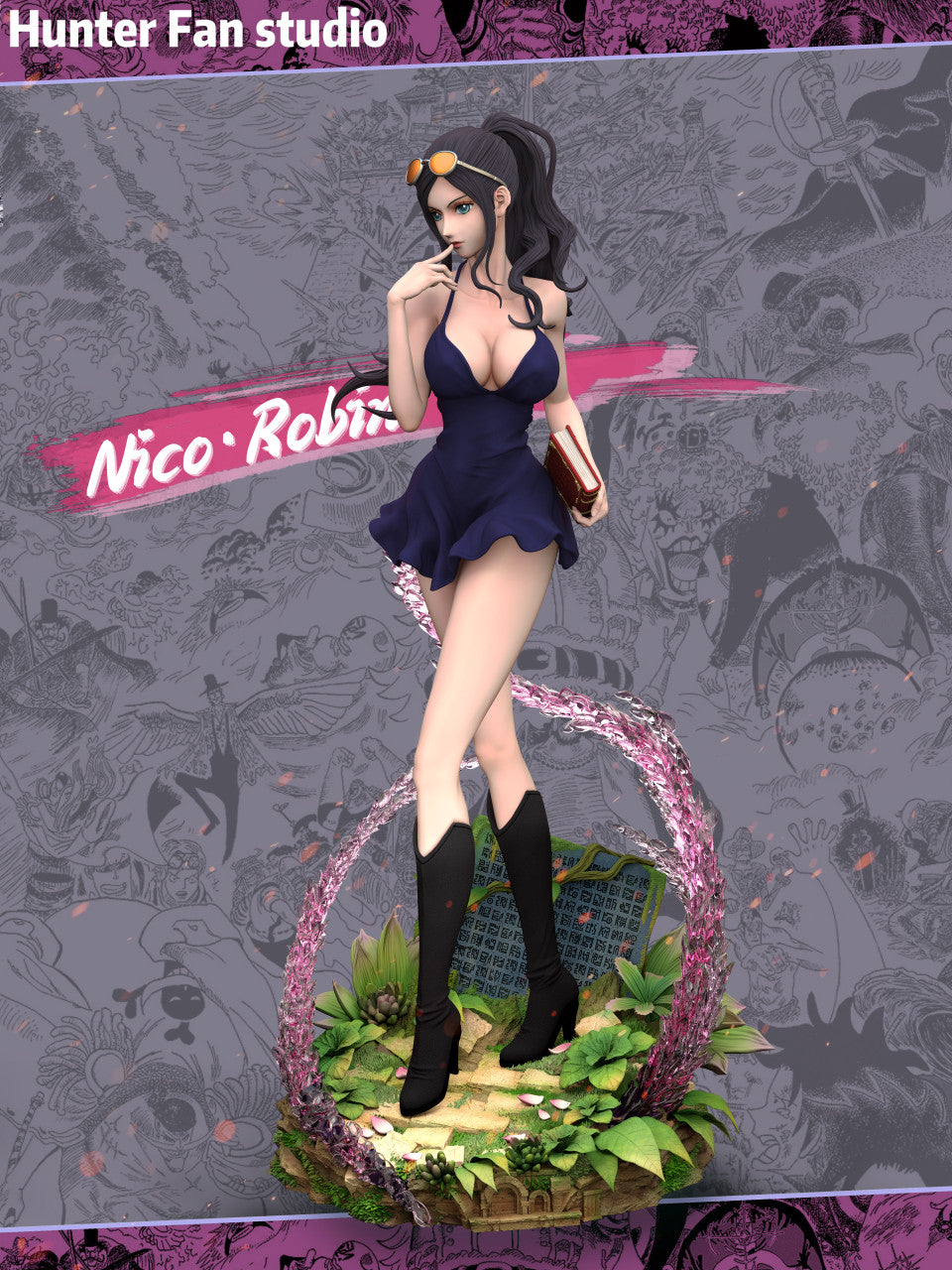 [Warehouse in Stock] Hunter fan Studio - Statue - One Piece - Nico Robin