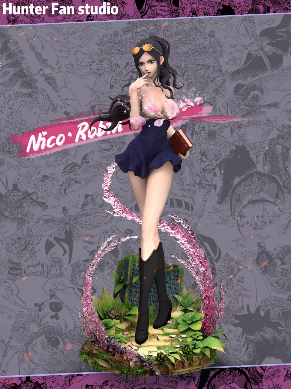 [Warehouse in Stock] Hunter fan Studio - Statue - One Piece - Nico Robin