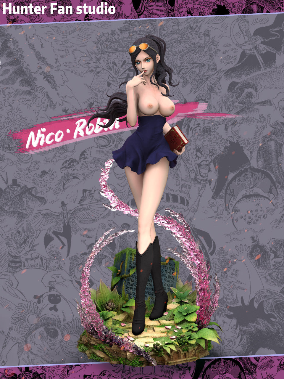 [Warehouse in Stock] Hunter fan Studio - Statue - One Piece - Nico Robin