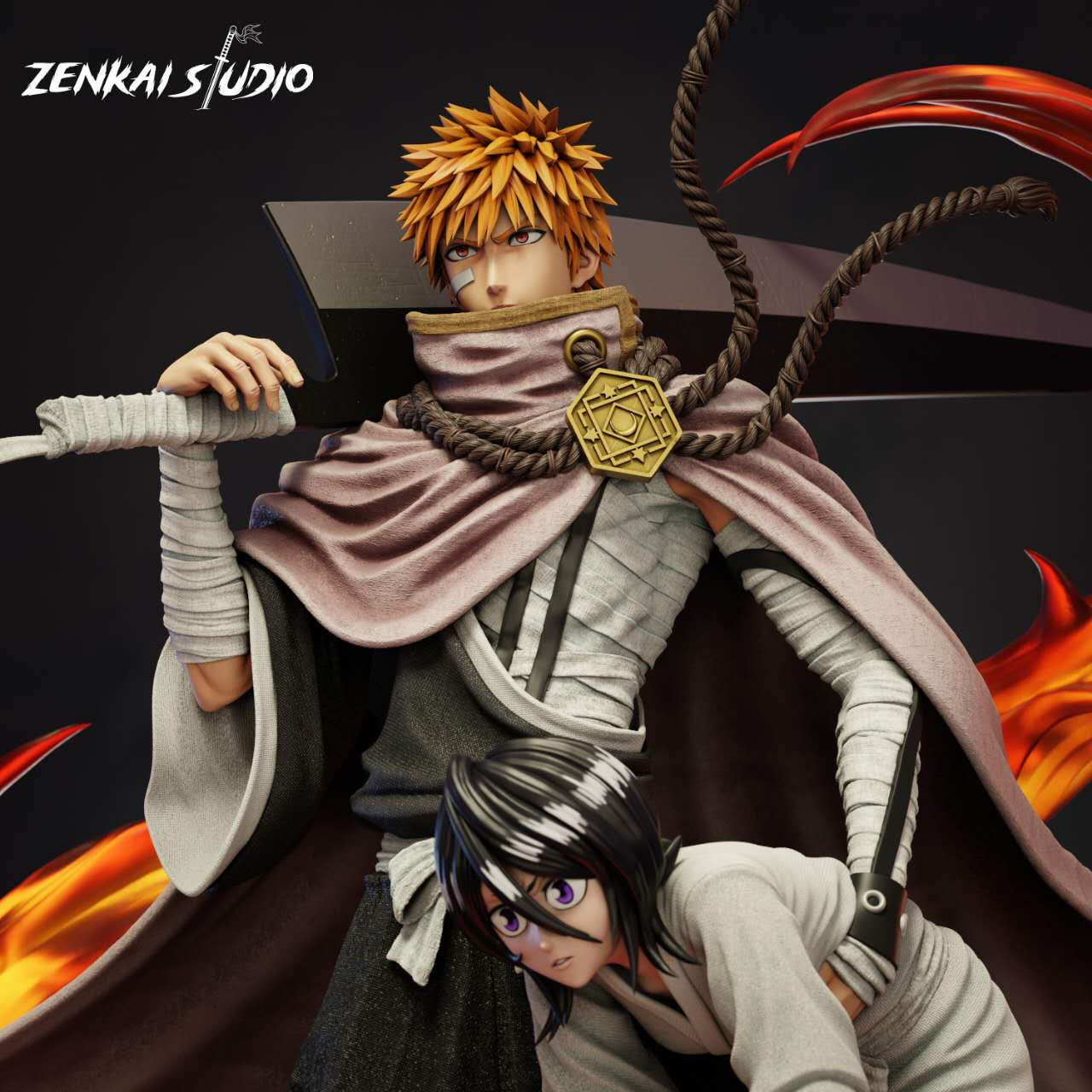[Warehouse in Stock] ZENKAI Studio - Statue - BLEACH - Ichigo & Rukia