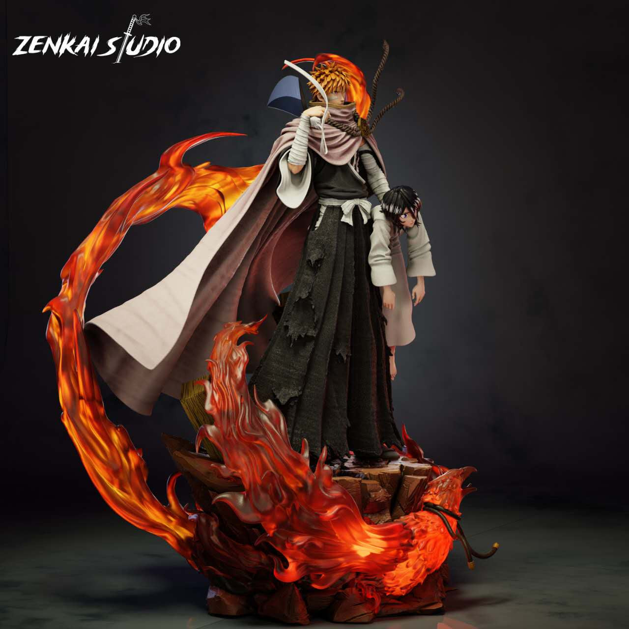 [Warehouse in Stock] ZENKAI Studio - Statue - BLEACH - Ichigo & Rukia