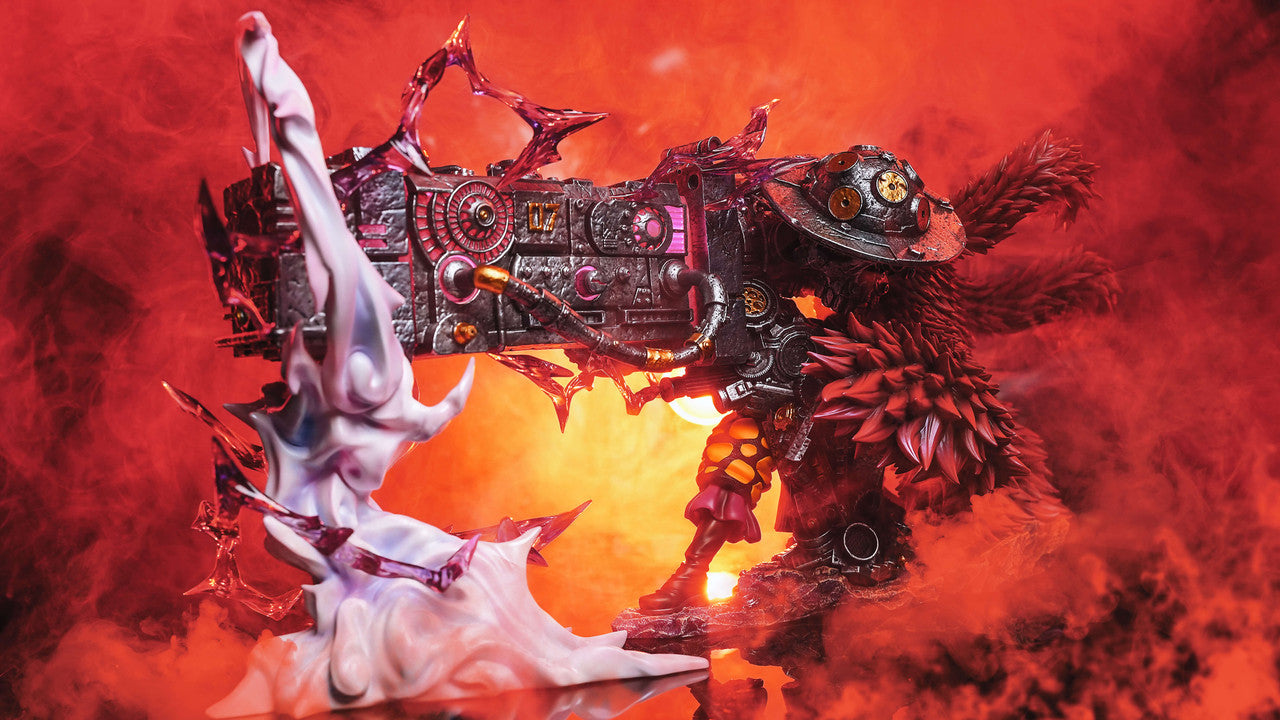 [Warehouse in Stock] LX Studio - Statue - One Piece - Eustass Kid Transparent Bonus with LED
