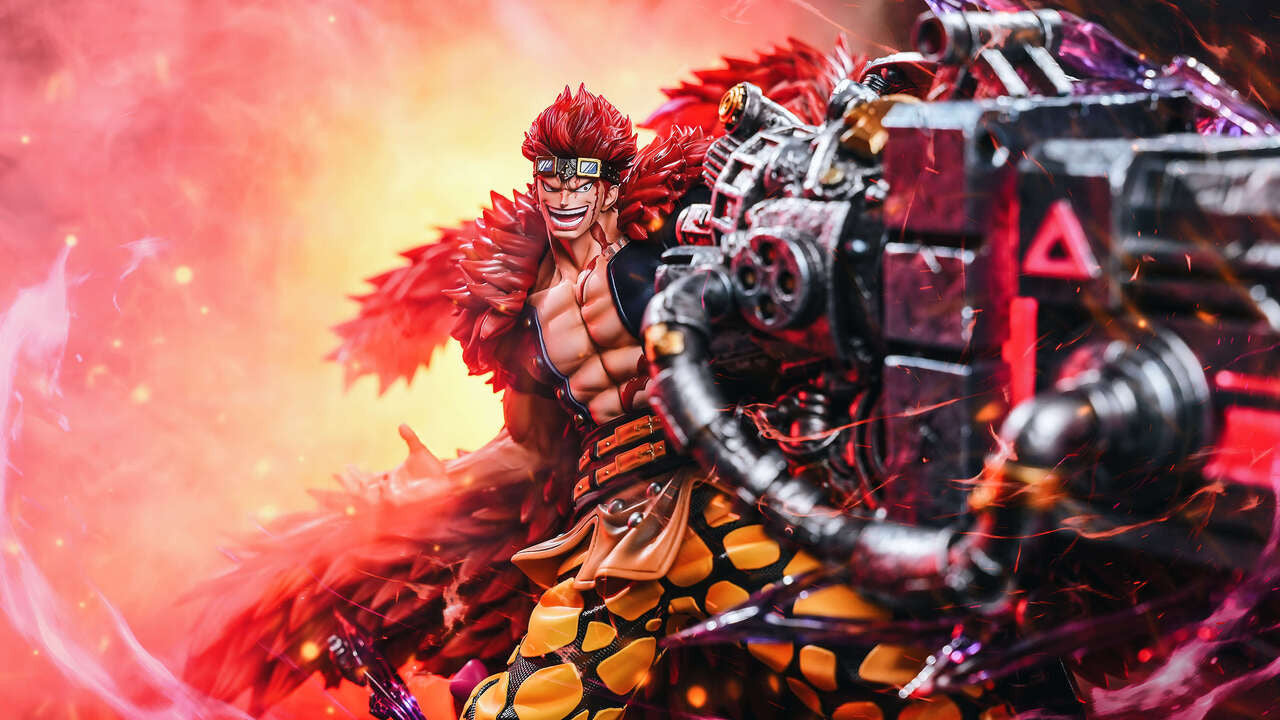 [Warehouse in Stock] LX Studio - Statue - One Piece - Eustass Kid Transparent Bonus with LED