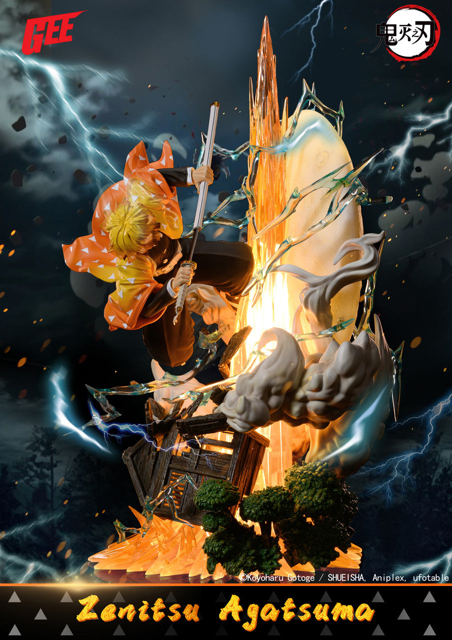 [Warehouse in Stock] GEE Studio - Statue - Demon Slayer - Agatsuma Zenitsu Thunder Breathing (Licensed)