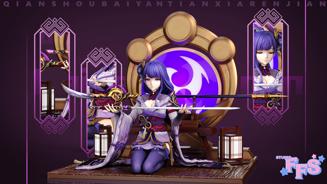 [Warehouse in Stock] FFS Studio - Statue - Genshin Impact Determination or Defeat Raiden Shogun A version