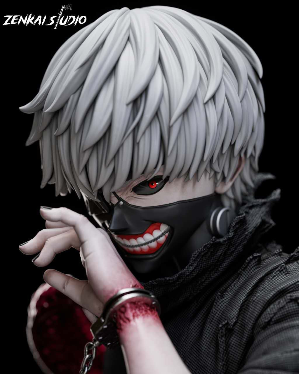 [Pre-Order] ZENKAI Studio - Statue - Tokyo Ghoul - Ken Kaneki 1/1 Bust