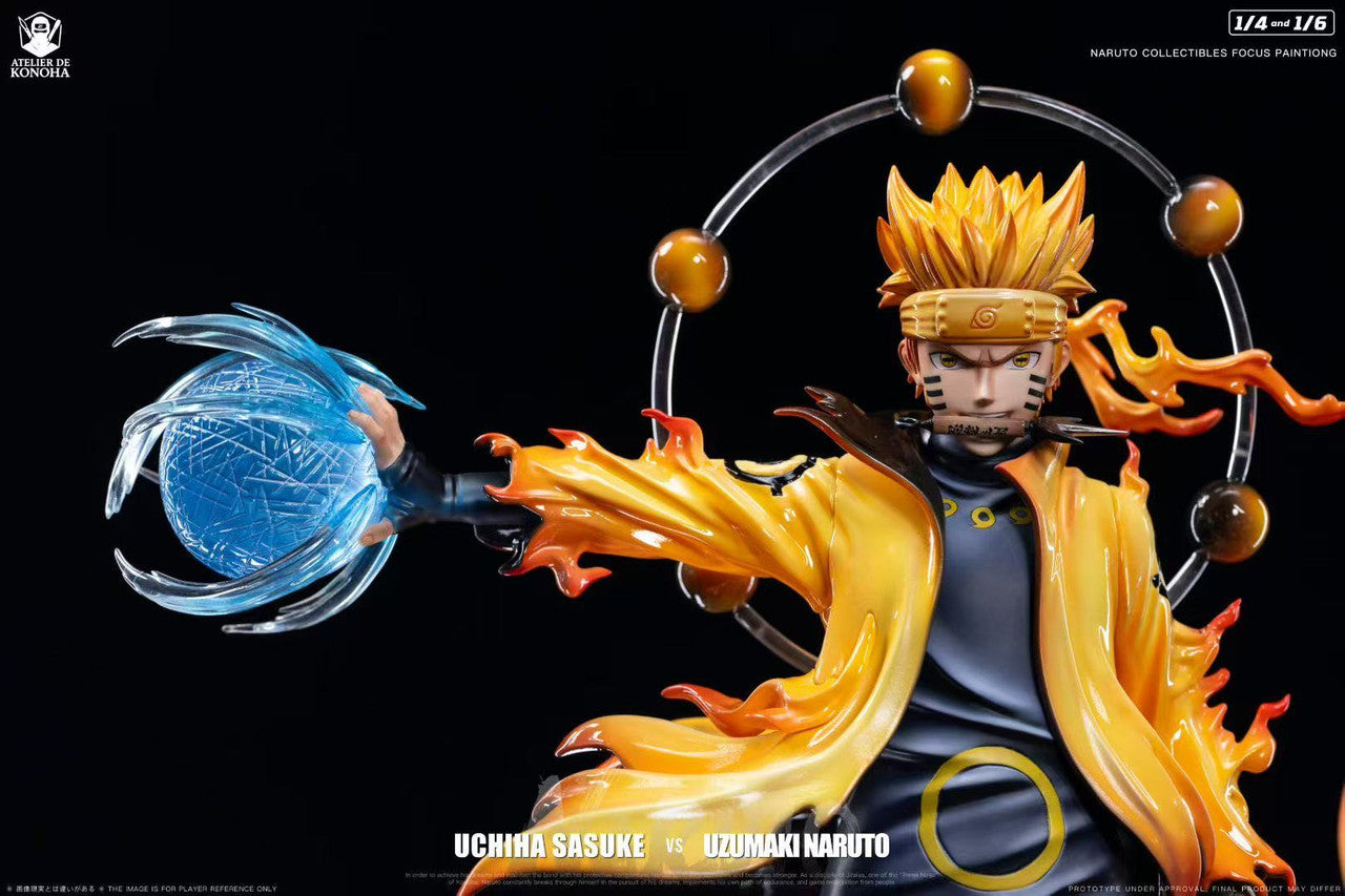 [Pre-Order] ATELIER DE KONOHA Studio - Statue - Naruto - Light Sculpture Series Uzumaki Naruto & Uchiha Sasuke