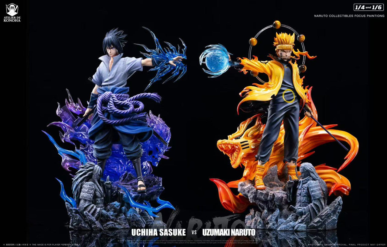 [Pre-Order] ATELIER DE KONOHA Studio - Statue - Naruto - Light Sculpture Series Uzumaki Naruto & Uchiha Sasuke