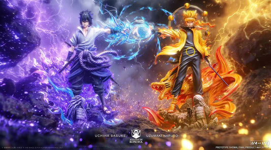 [Pre-Order] ATELIER DE KONOHA Studio - Statue - Naruto - Light Sculpture Series Uzumaki Naruto & Uchiha Sasuke