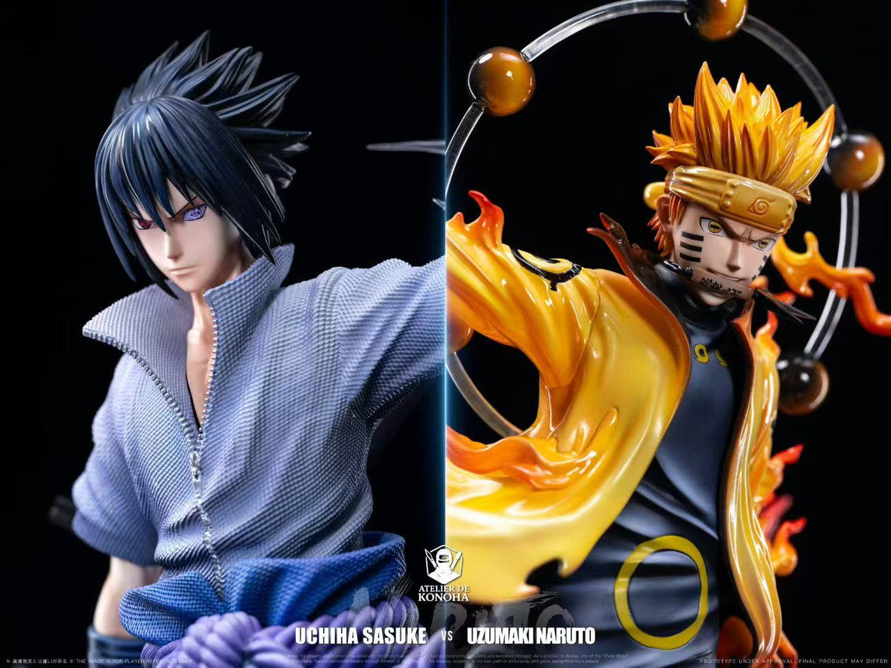 [Pre-Order] ATELIER DE KONOHA Studio - Statue - Naruto - Light Sculpture Series Uzumaki Naruto & Uchiha Sasuke