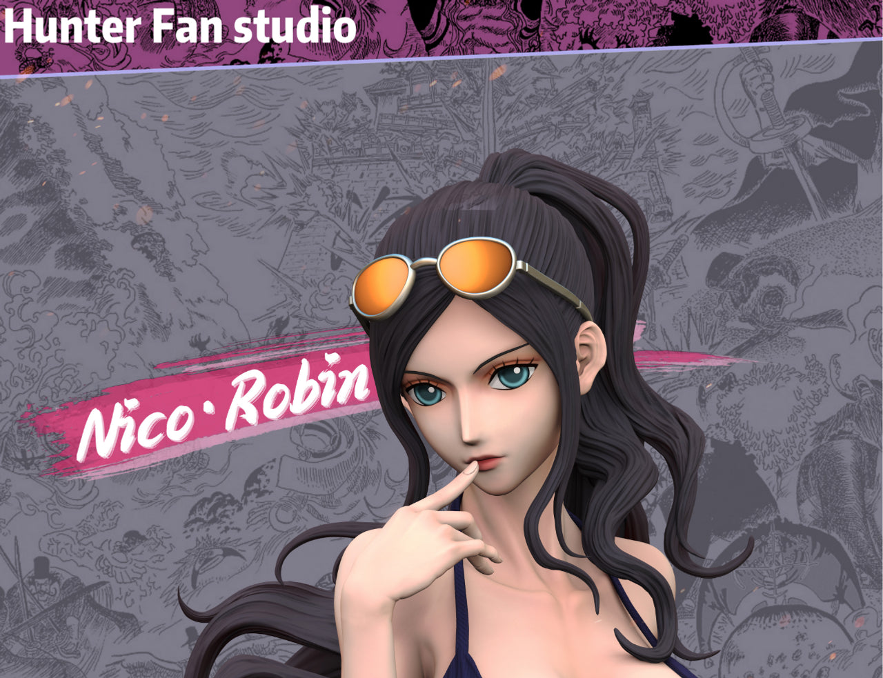 [Warehouse in Stock] Hunter fan Studio - Statue - One Piece - Nico Robin