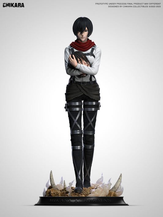 [Warehouse in Stock] CHIKARA Studio - Statue - Attack on Titan - Mikasa Full set