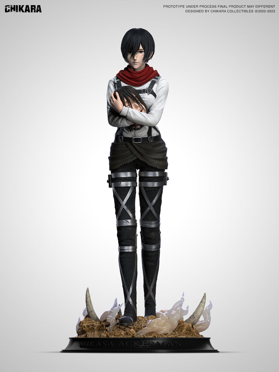 [Warehouse in Stock] CHIKARA Studio - Statue - Attack on Titan - Mikasa Full set