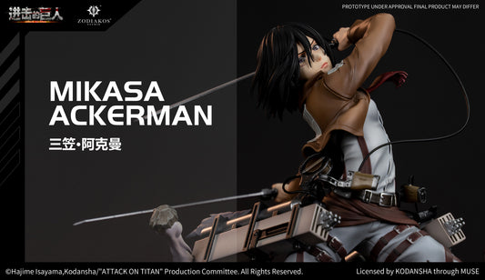 [Warehouse in Stock] Zodiakos Studio - Statue - Attack on Titan - Mikasa Ackerman (Licensed)