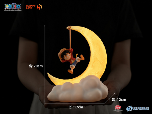 [US in Stock] HAPPY LIFE Studio - Statue - One Piece Lala Luffy Magnetic Night Light (Licensed)