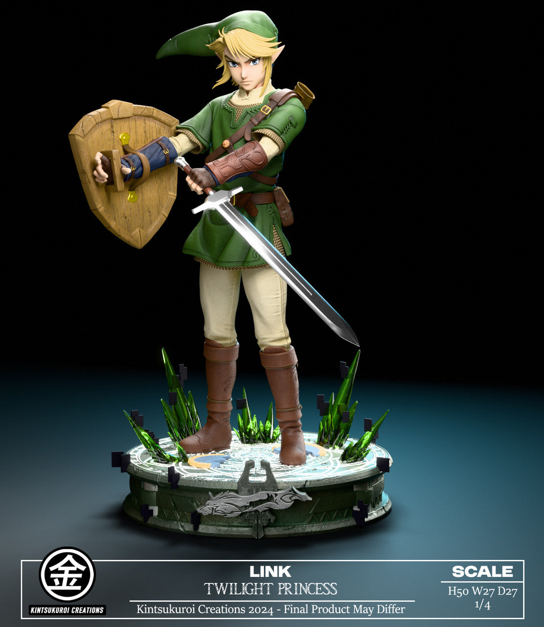 [Warehouse in Stock] Kintsukuroi Creations Studio - Statue - The Legend of Zelda LINK TWILIGHT PRINCESS 1/4