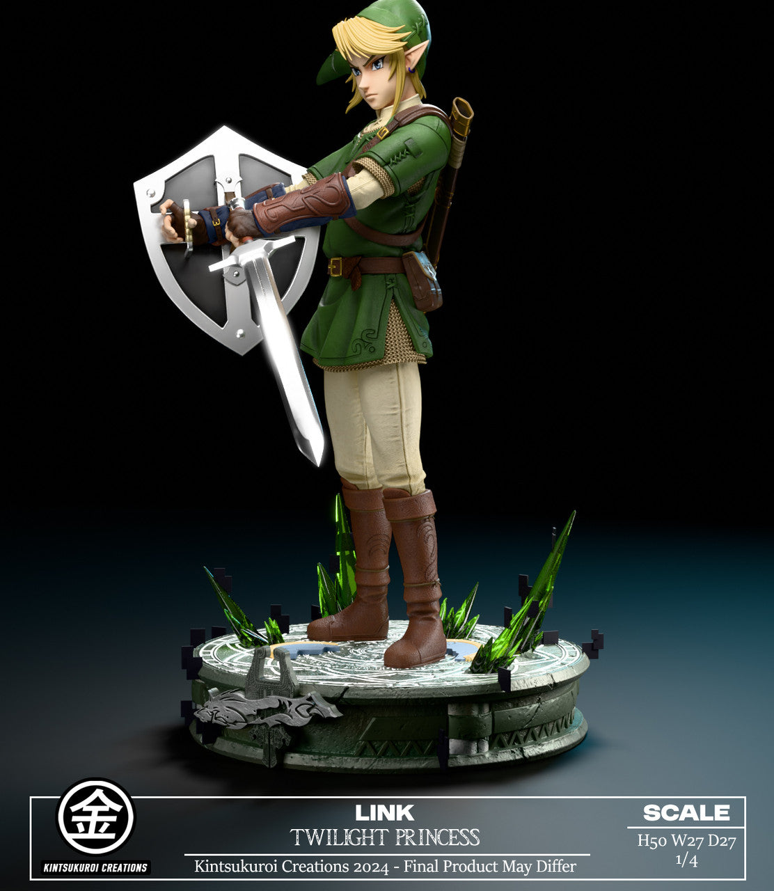 [Warehouse in Stock] Kintsukuroi Creations Studio - Statue - The Legend of Zelda LINK TWILIGHT PRINCESS 1/4