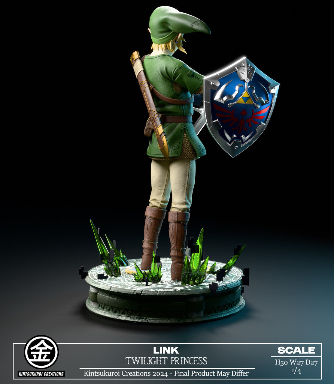 [Warehouse in Stock] Kintsukuroi Creations Studio - Statue - The Legend of Zelda LINK TWILIGHT PRINCESS 1/4