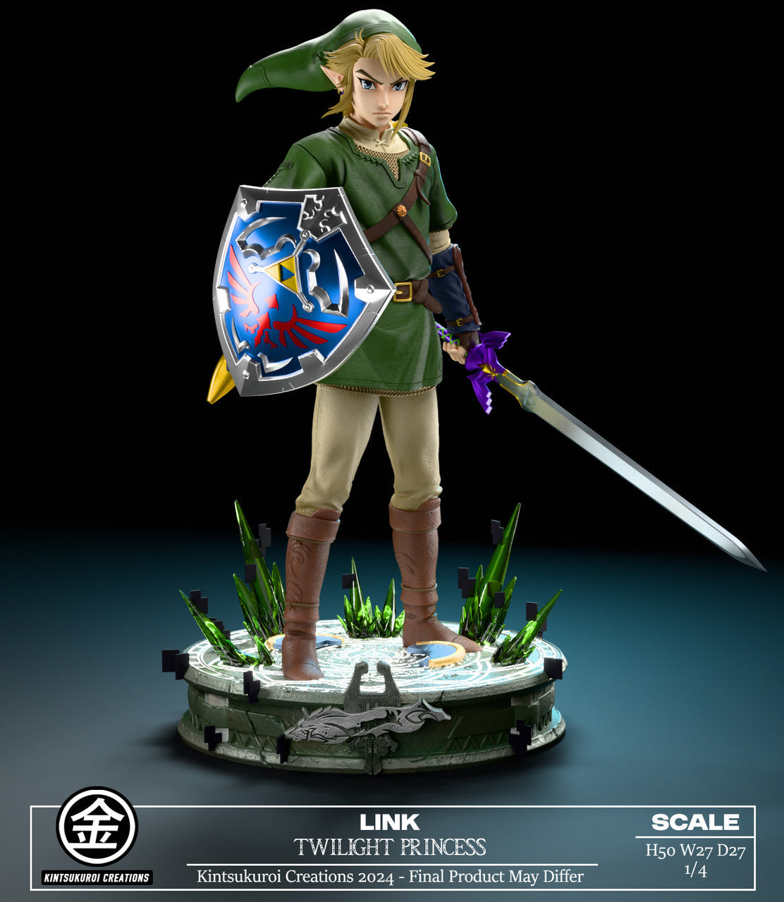 [Warehouse in Stock] Kintsukuroi Creations Studio - Statue - The Legend of Zelda LINK TWILIGHT PRINCESS 1/4