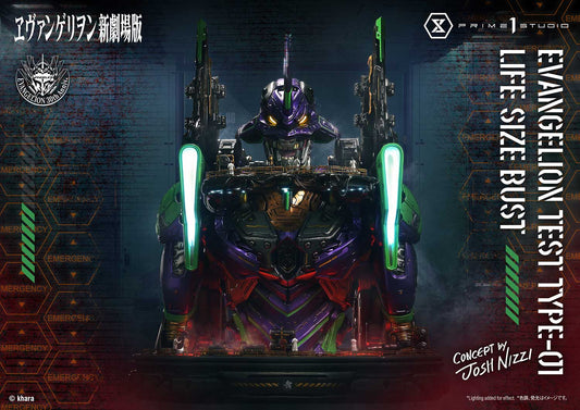 [Pre-Order] Prime 1 Studio - Statue - Life Size Bust - Neon Genesis Evangelion - Test Type-01 (Concept By Josh Nizzi) LSEVA-01 LSEVA-01S (Licensed)