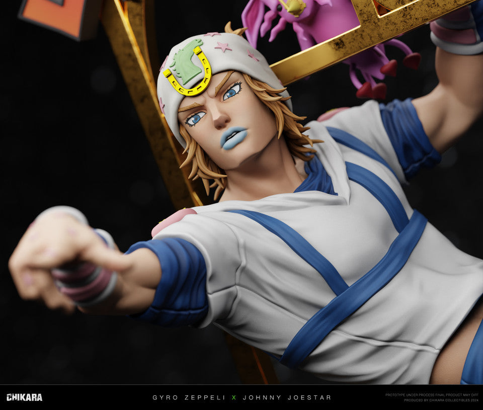 [Pre-Order Closed] CHIKARA Studio  - Statue - JOJO's Bizarre Adventure - SBR Johnny Joestar & Gyro Zeppeli