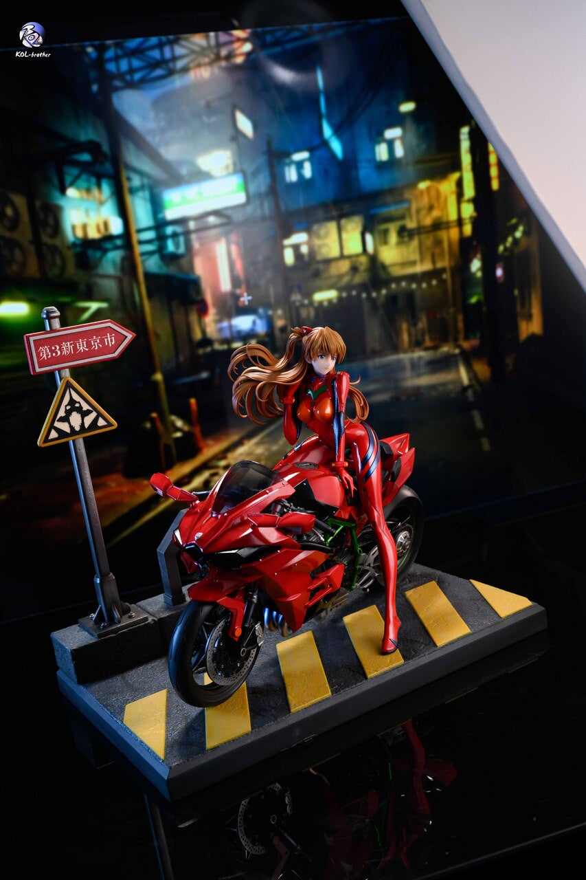 [Warehouse in Stock] KOL Brother Studio - Statue - Neon Genesis Evangelion - Motorcycle Asuka