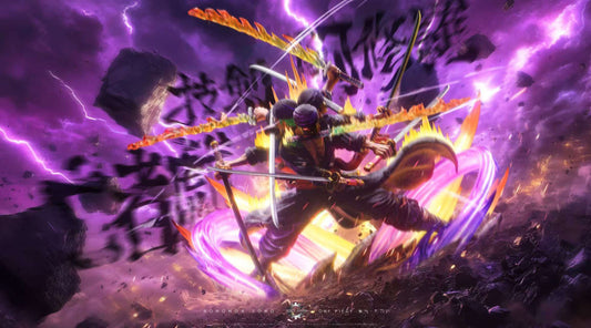 [Warehouse in Stock] Reset Studio - Statue - One Piece Asura Draw Sword Dance of the Dead Zoro of the Demon Aura Nine Sword Style