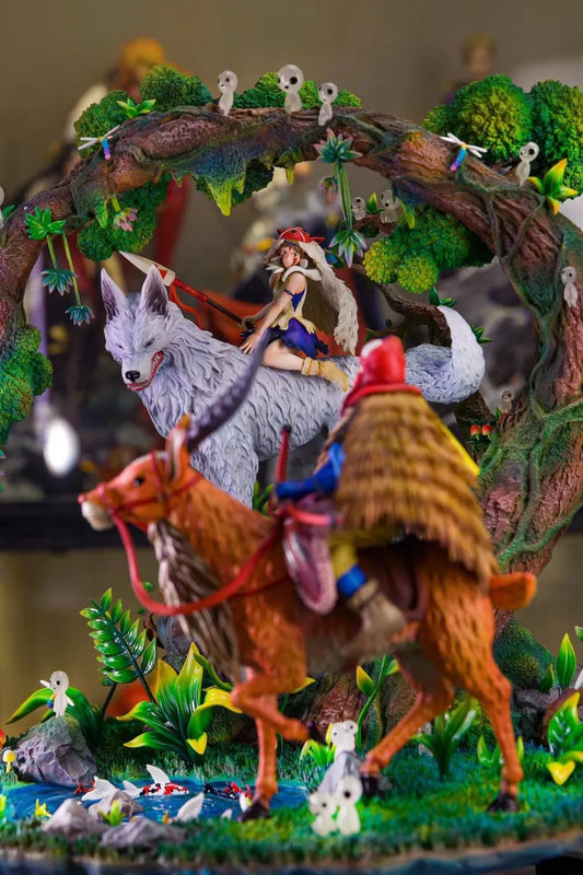 [Look for statue] OPM Studio - Statue - Miyazaki Hayao Animation Series 004 Mononoke Hime Resin Statue