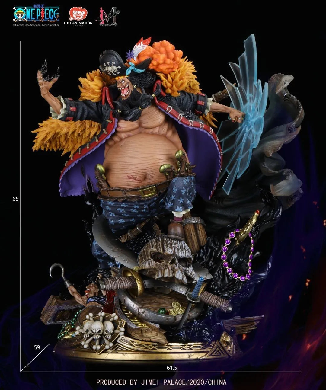 [Warehouse in Stock] JIMEI PALACE Studio - Statue - One Piece - Marshall·D·Teach BlackBeard (Licensed) (Displayed)