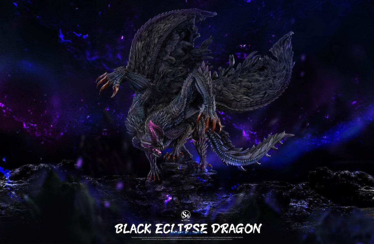 [Warehouse in Stock] S6 studio - Statue - Monster Hunter - #6 Black Eclipse Dragon (Gore Magala)