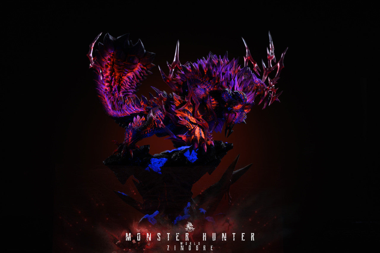 [Pre-Order Closed] Dragon Realm Studio - Statue - Monster Hunter - Zinogre & Stygian Zinogre