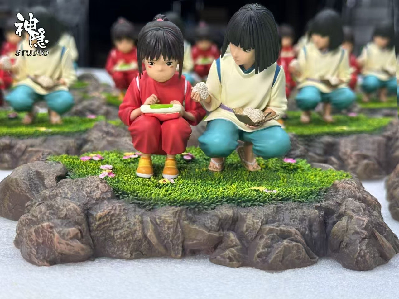 [Warehouse in Stock] Shen Yin Studio - Statue - Spirited Away - Meet the series Spirited Away Healing Magic Rice Balls ogino chihiro & Nigihayami Kohakunushi