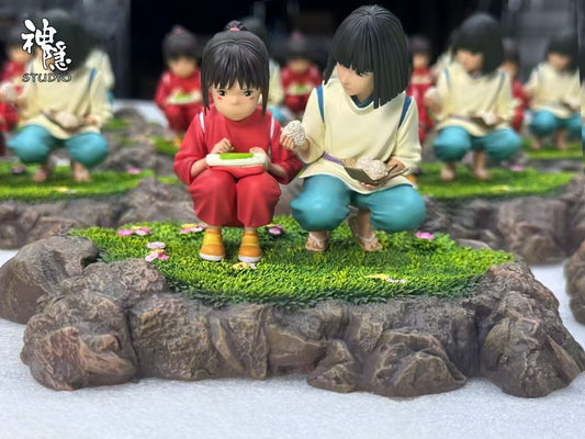 [Warehouse in Stock] Shen Yin Studio - Statue - Spirited Away - Meet the series Spirited Away Healing Magic Rice Balls ogino chihiro & Nigihayami Kohakunushi