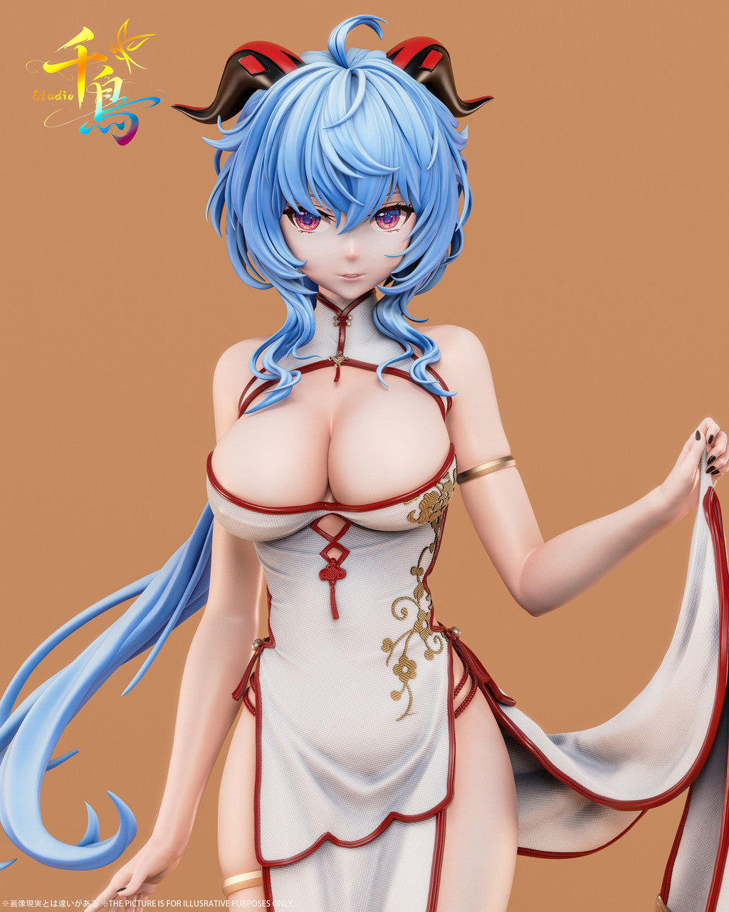[Pre-Order] Qian Niao Studio - Statue - Genshin Impact - in Cheongsam Ganyu
