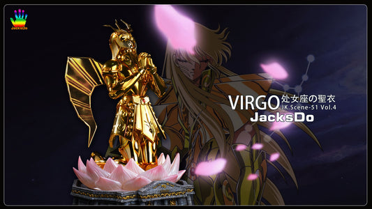 [Warehouse in stock] JacksDo Studio - Statue - Saint Seiya Virgo Gold Cloths A Version with LED