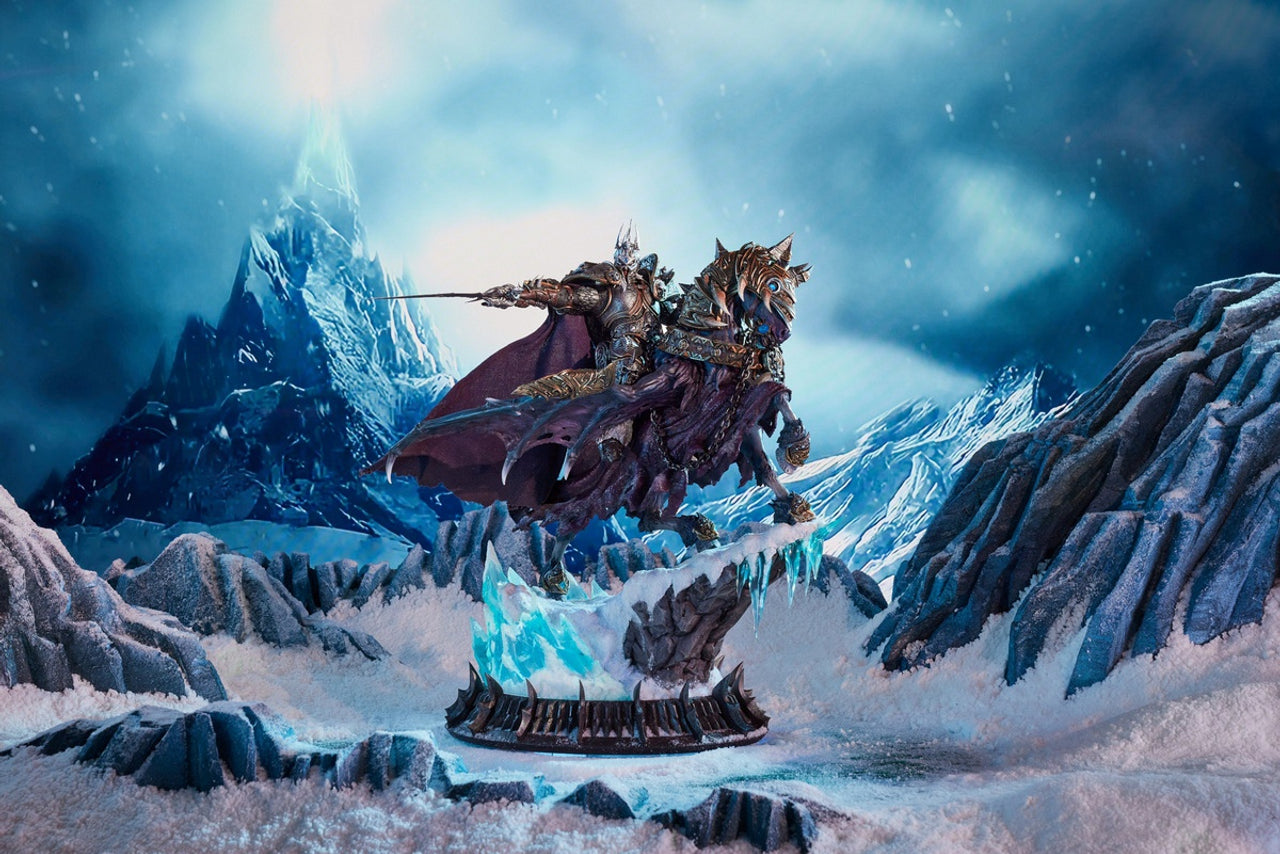 [Pre-Order] BLIZZARD ENTERTAINMENT - Statue - World of Warcraft - Lich King & Invincible Statue BLZ009 (Licensed)