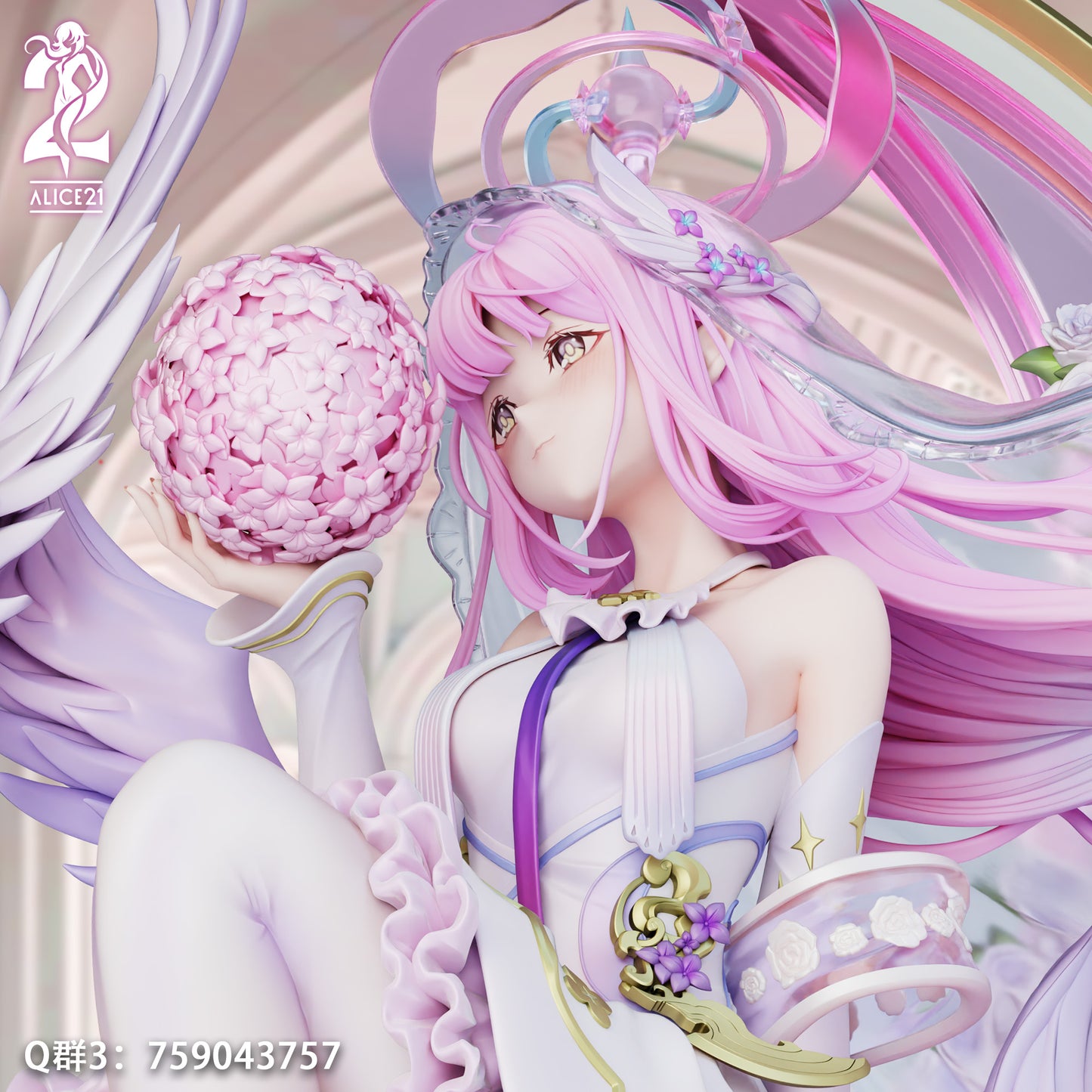 [Pre-Order Closed] Alice21 Studio - Statue - Blue Archive - Pure White Vow Series 49 Stellar Vow Mika