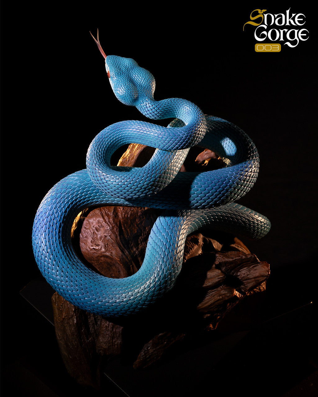 [Pre-Order] Snake Gorge - Statue - Animal museum - Indonesian pit viper