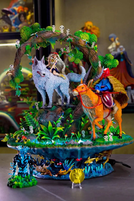 [Look for statue] OPM Studio - Statue - Miyazaki Hayao Animation Series 004 Mononoke Hime Resin Statue