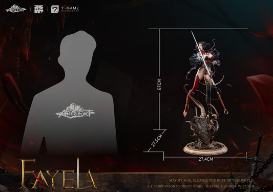 [Warehouse in Stock] PIJI Studio - Statue - Original - AmerFort Sacrifice Knight Fayela (Licensed)