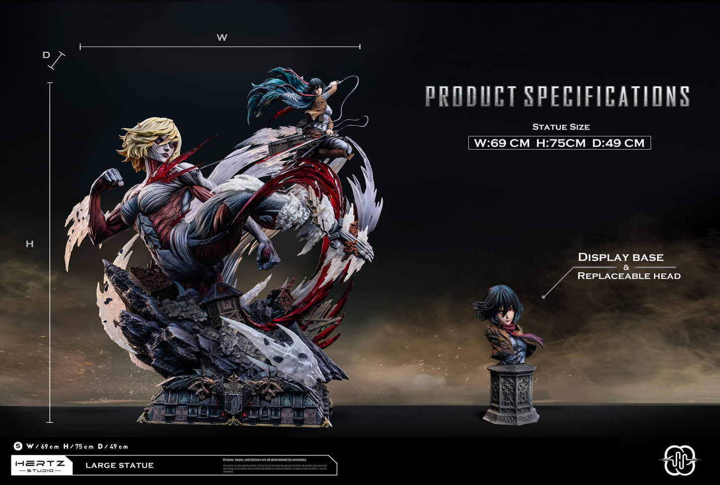 [Pre-Order] Hertz Studio  - Statue - Attack on Titan - Female Titan Annie Leonhart