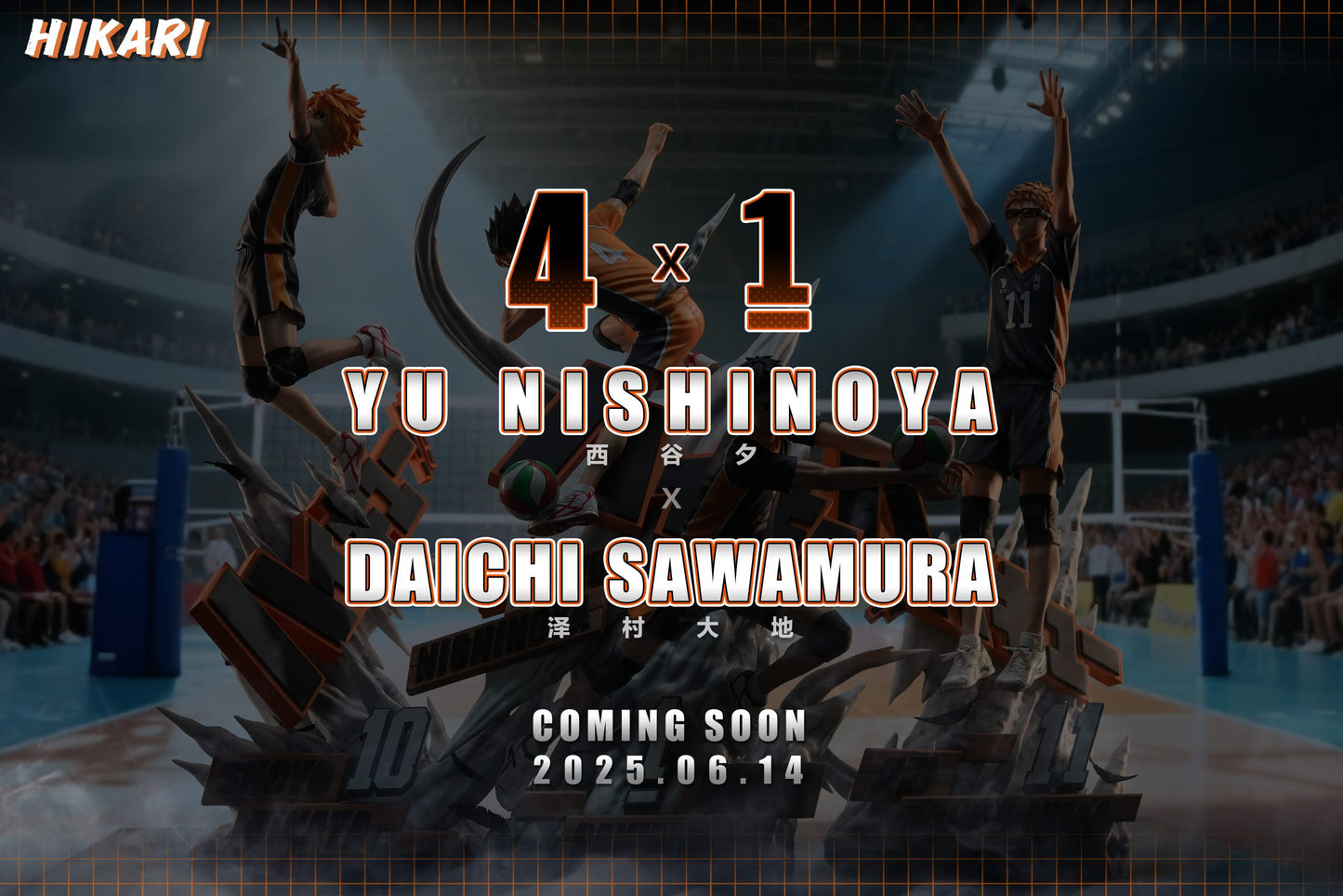 [Pre-Order Closed] HIKARI Studio - Statue - Haikyuu!! - Yu Nishinoya & Daichi Sawamura
