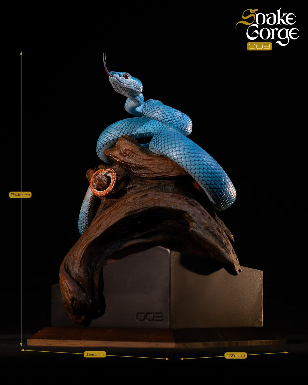 [Pre-Order] Snake Gorge - Statue - Animal museum - Indonesian pit viper